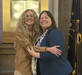Carrie & Michelle at the Statehouse